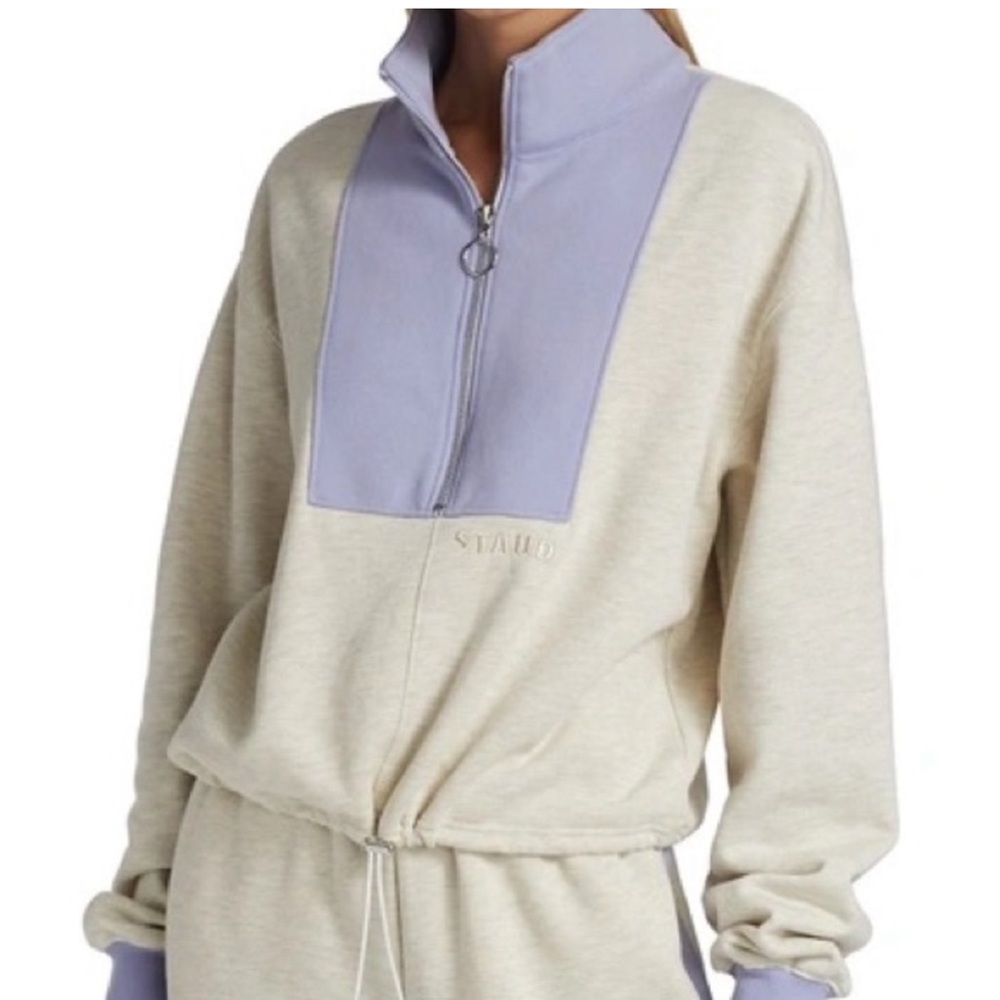 Staud Alys Pullover 1/2 Zip Sweatshirt
